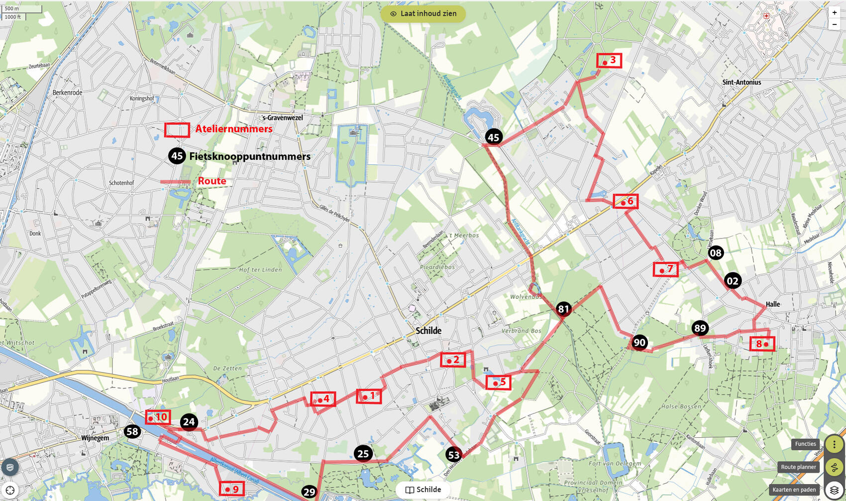 bicycle route Schilde